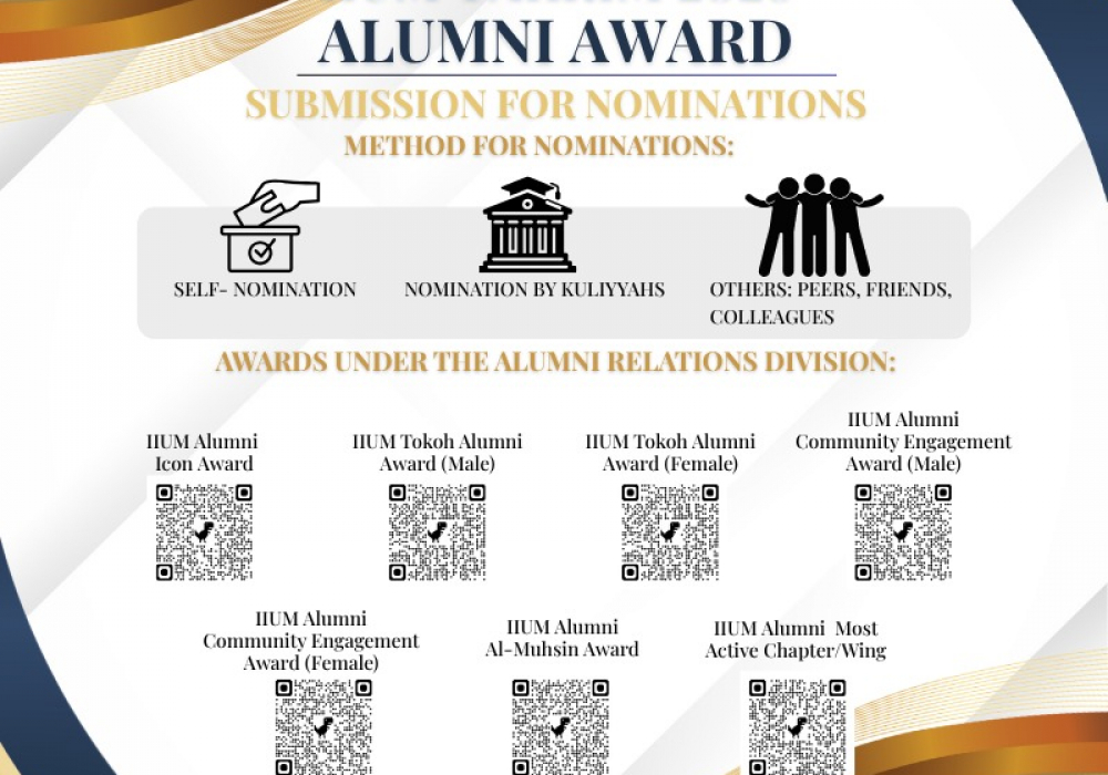 IIUM Takrim 2026: Alumni Awards are open…