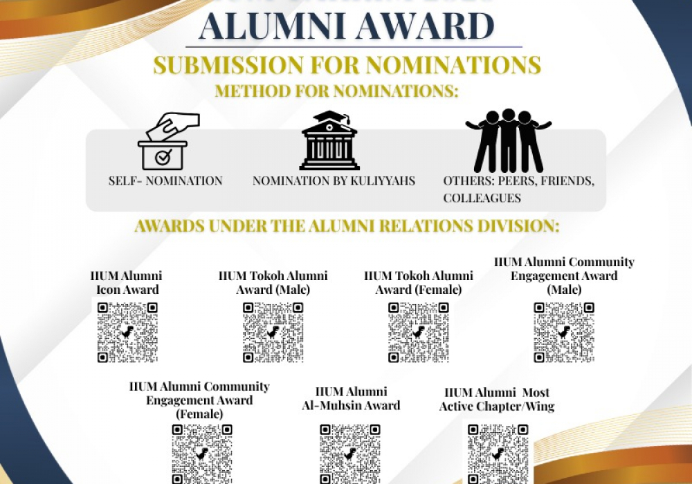 IIUM Takrim 2026: Alumni Awards are open…