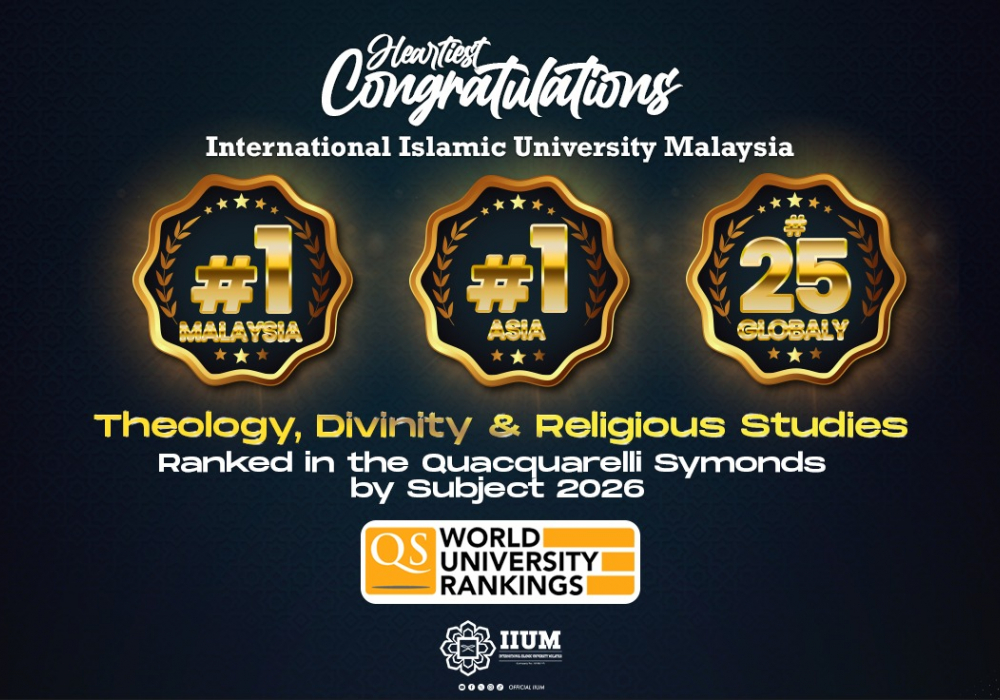 UIAM tersenarai 25 universiti terbaik dunia.