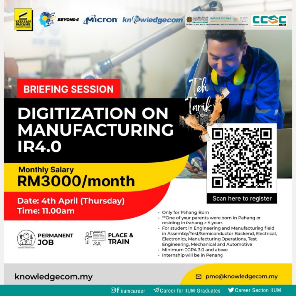 Get creative, Make Web.Attention Pahang-born Engineering Fresh Graduates!
