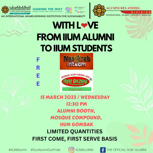 With Love From IIUM Alumni to IIUM Students