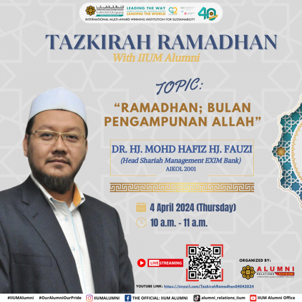 Tazkirah Ramadhan with IIUM Alumni 04/2024