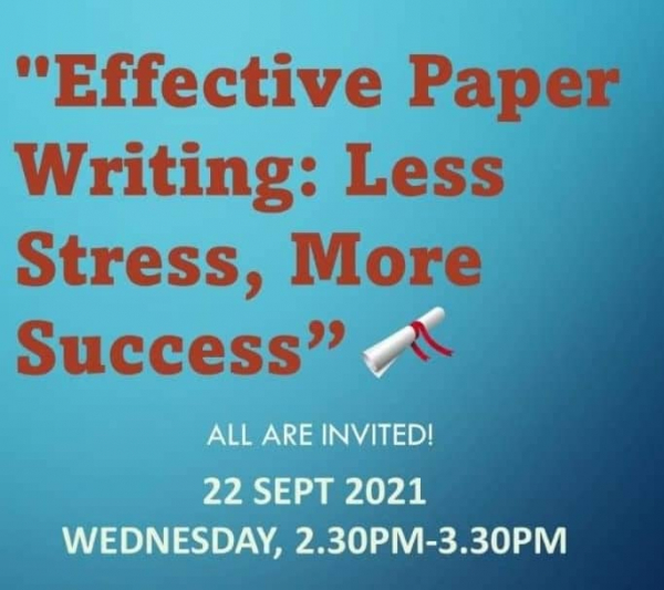 Effective Paper Writing: Less Stress, More Success