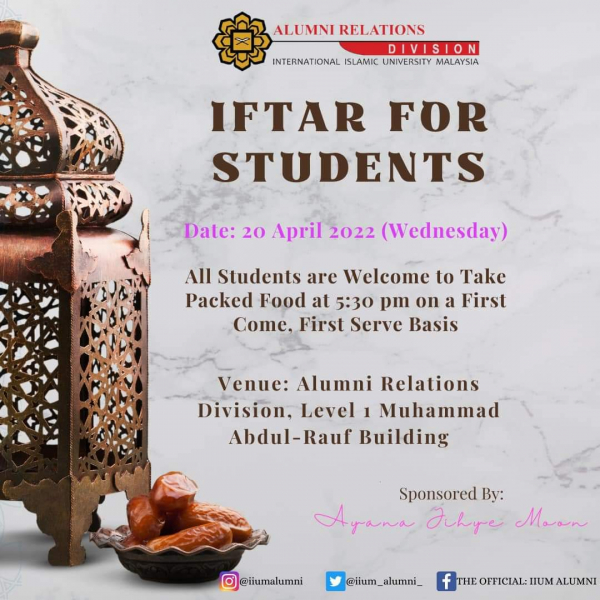 Iftar for Students 04/2022