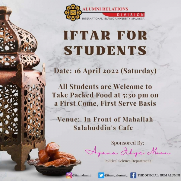 Iftar for Students 03/2022