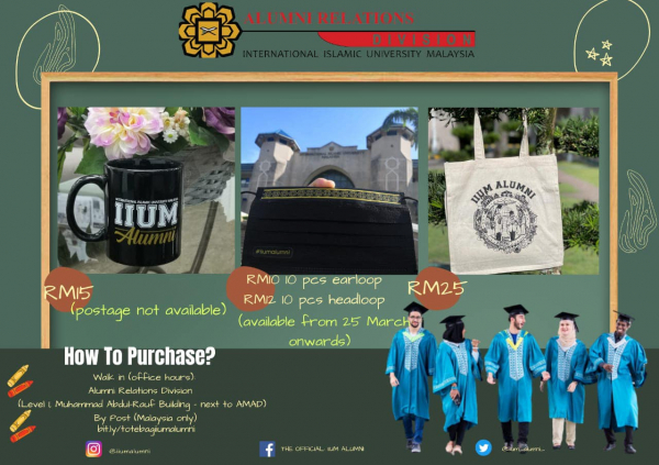 Limited edition #iiumalumni souvenirs for sale!!!