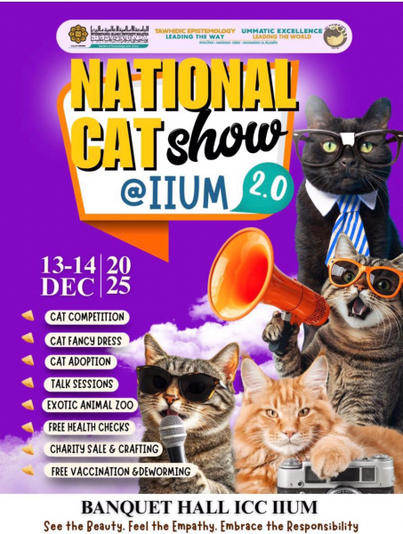 Join Us for the National Cat Show & Exhibition @ IIUM 2025