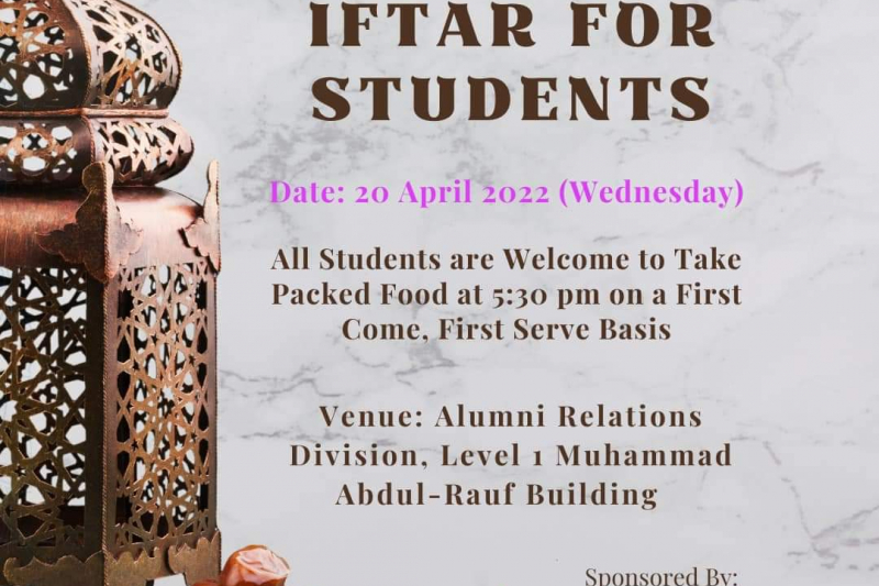 Iftar for Students 04/2022