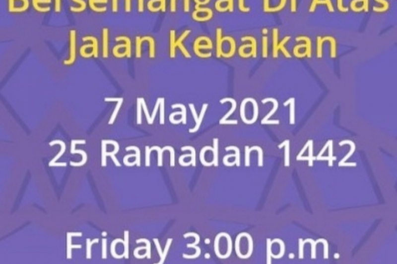 Tazkirah Ramadhan with Alumni 04/2021