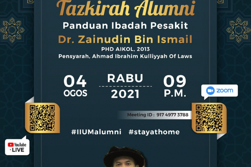 Tazkirah Alumni : Panduan Ibadah Pesakit