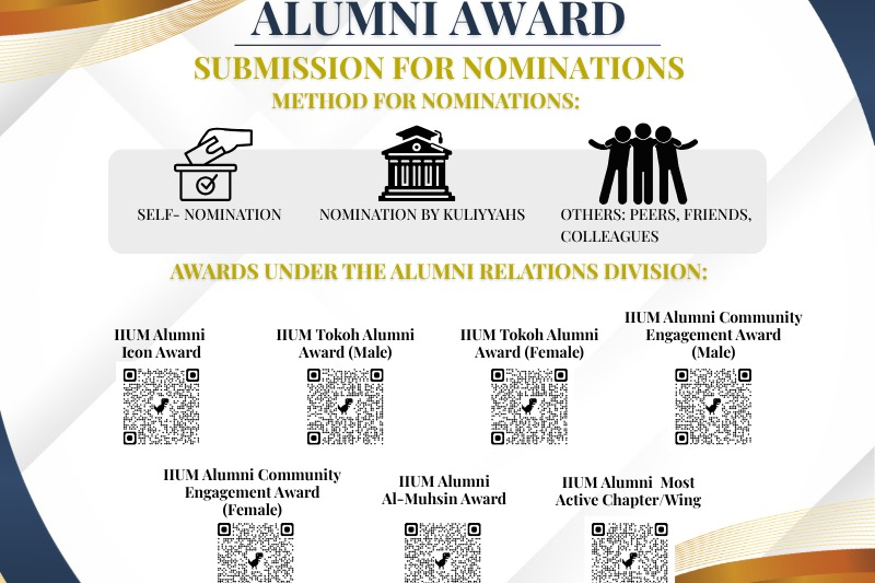 IIUM Takrim 2026: Alumni Awards are open for nominations!