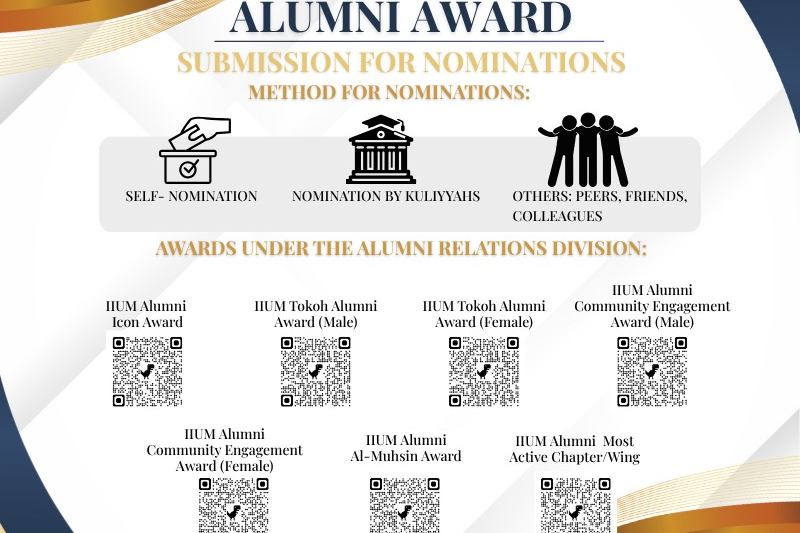 IIUM Takrim 2026: Alumni Awards are open for nominations!