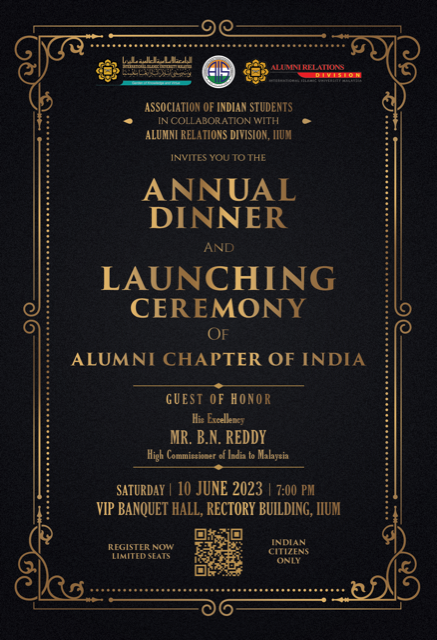 IIUM Indian Alumni Chapter Launch Grand Dinner